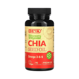 Deva, Premium Vegan Chia Seed Oil, 90 Vegan Caps