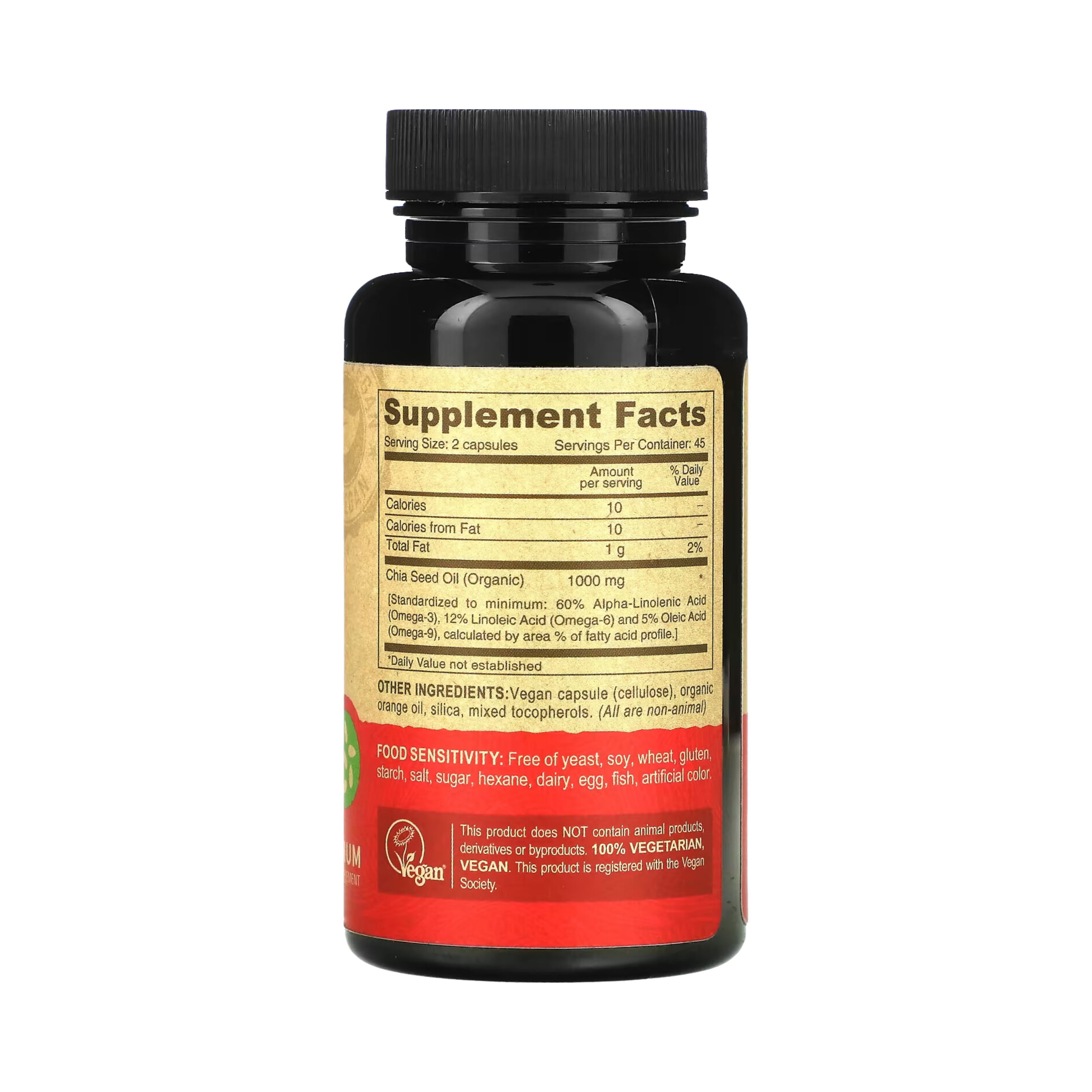 Deva, Premium Vegan Chia Seed Oil, 90 Vegan Caps