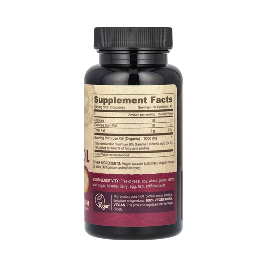 Deva, Vegan Evening Primrose Oil, 90 Vegan Caps
