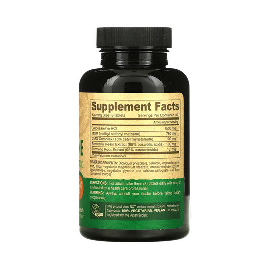 Deva, Vegan Glucosamine MSM, CMO Turmeric, 90 Tablets