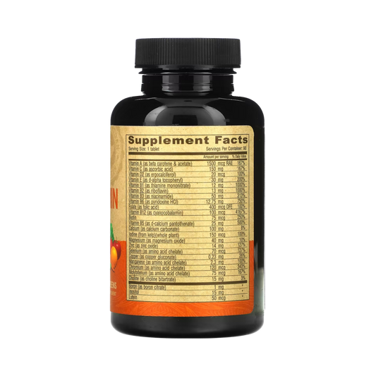 Deva, Vegan Multivitamin & Mineral Supplement with Greens, Iron Free, 90 Coated Tablets