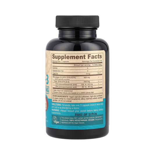 Deva, Vegan Omega-3 DHA-EPA, Delayed Release, 200 Mg, 90 Vegan Caps