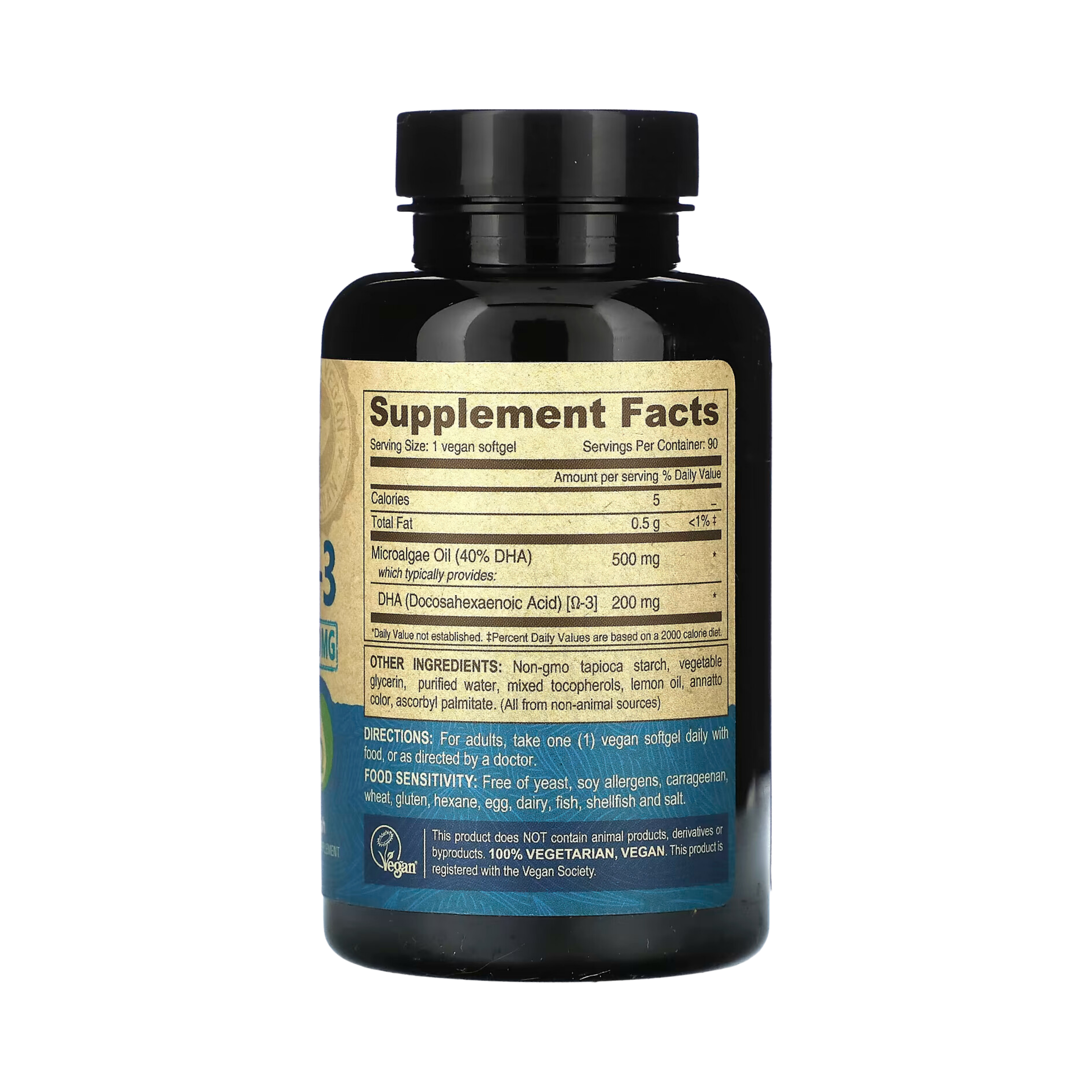 Deva, Vegan Omega-3 DHA, 200 Mg, 90 Softgels