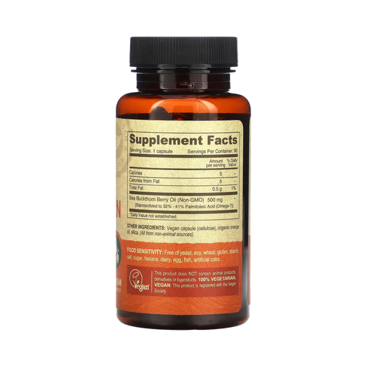 Deva, Vegan Sea Buckthorn Berry Oil, 90 Vegan Caps