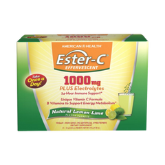 American Health, Ester-C 1000 Mg Effervescent, Lemon Lime, 21 Packets