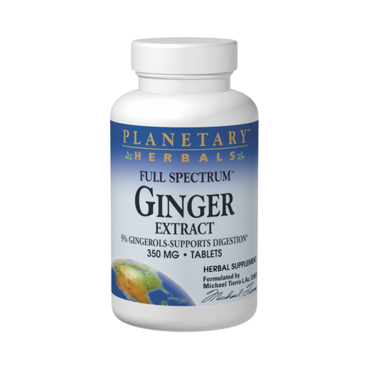 Planetary Herbals, Ginger Extract, Full Spectrum, 120 Tablets