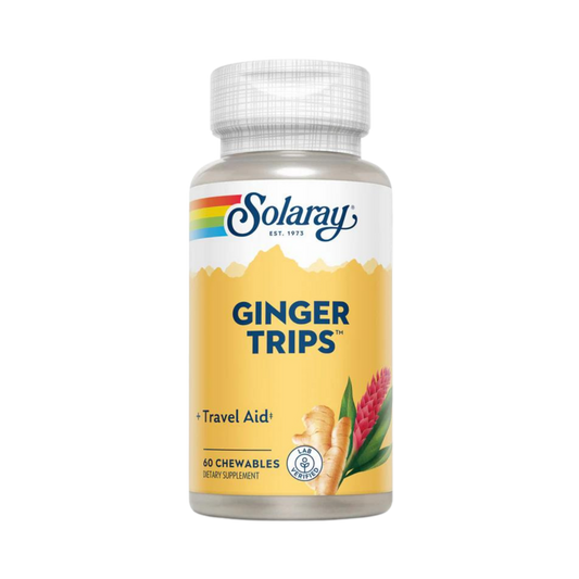 Solaray, Ginger Trips, 60 Chewables
