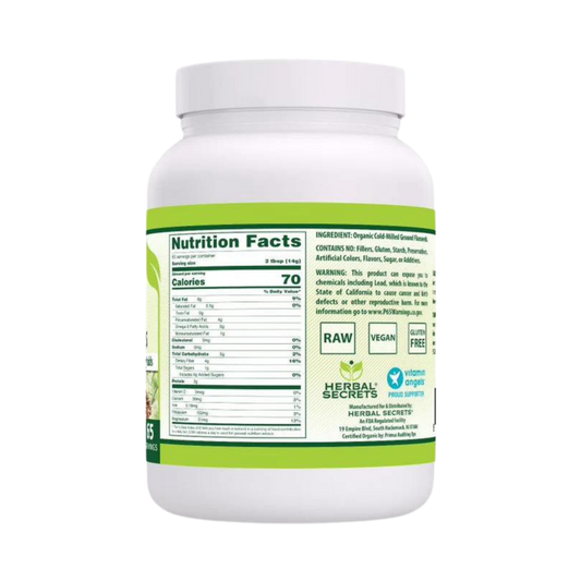 Herbal Secrets, USDA Certified Organic Flax Seeds, 2 Lbs