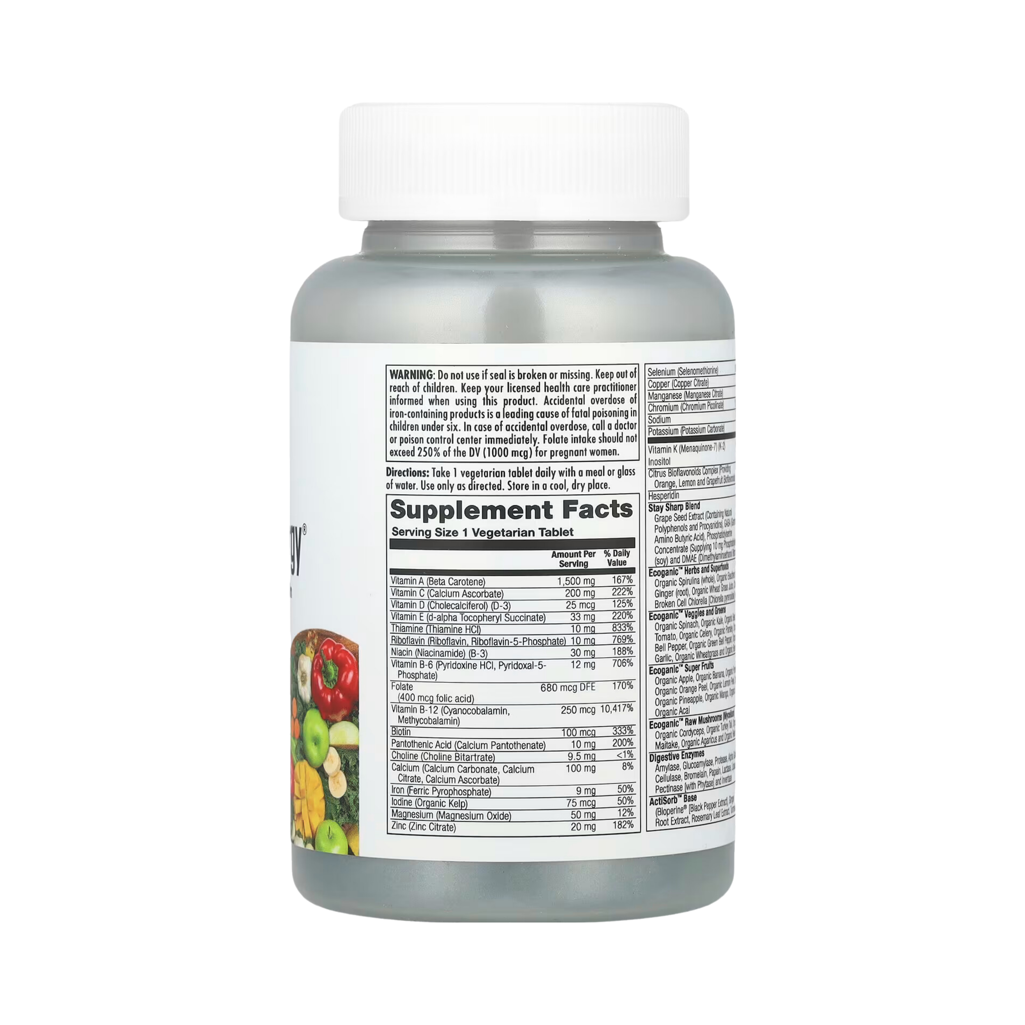 KAL, Enhanced Energy, Teen, Memory & Concentration Blend, 60 Vegetarian Tablets