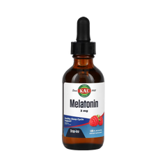 KAL, Melatonin, Raspberry, 3 Mg, 1.85 Fl Oz