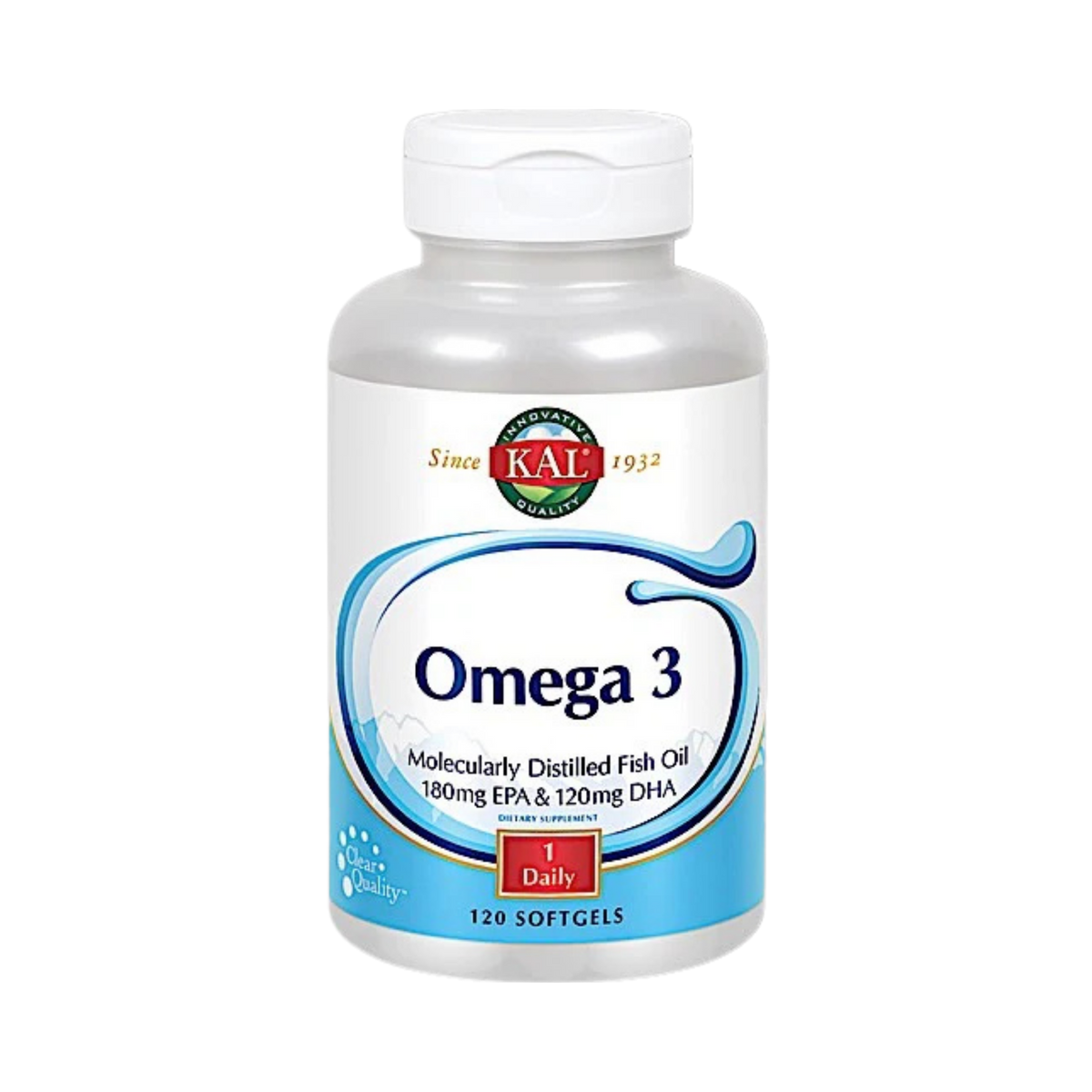 Kal, Omega 3 1000 mg, 120 Softgels