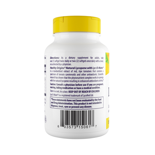 Healthy Origins, LYC-O-MATO, Lycopene + Olive Oil, 15 Mg, 60 Softgels