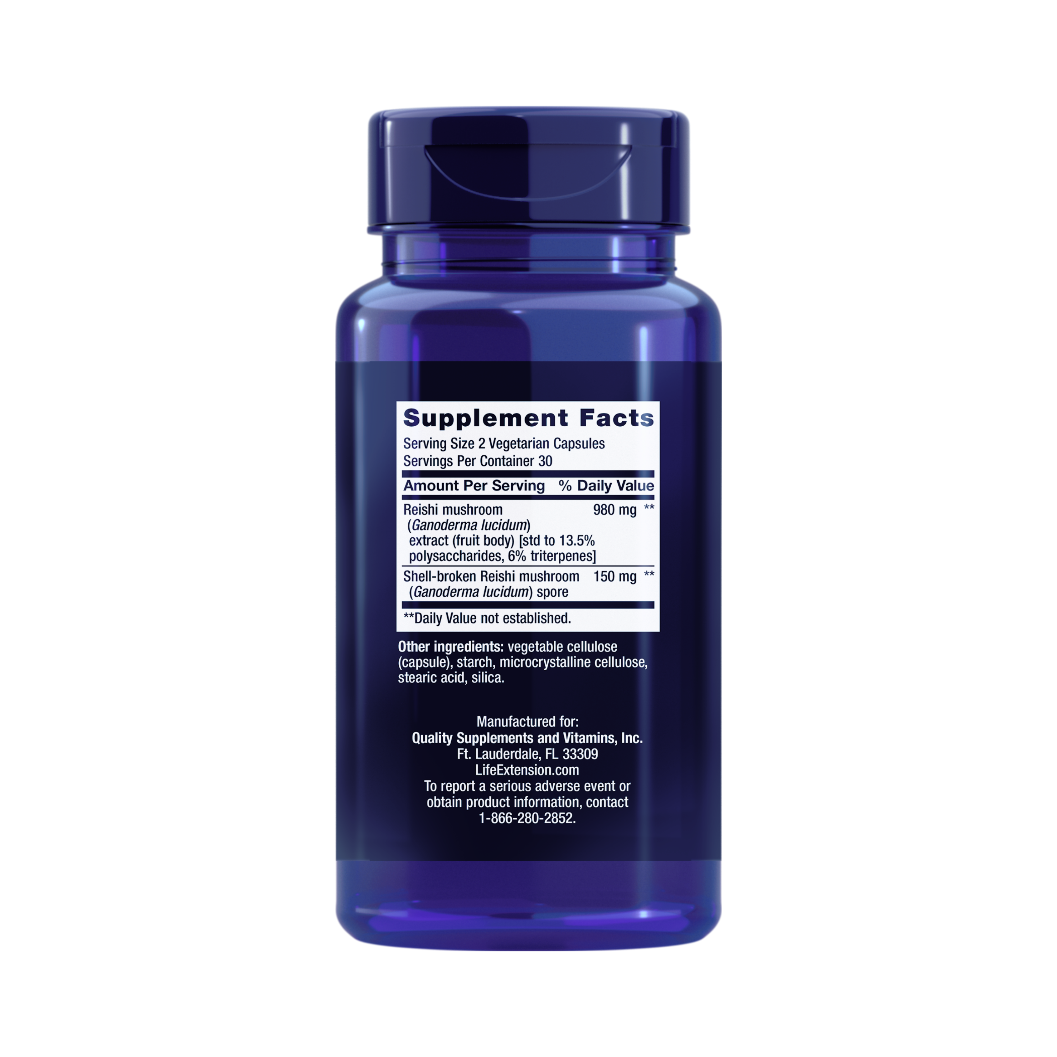 Life Extension, Reishi Extract Mushroom Complex