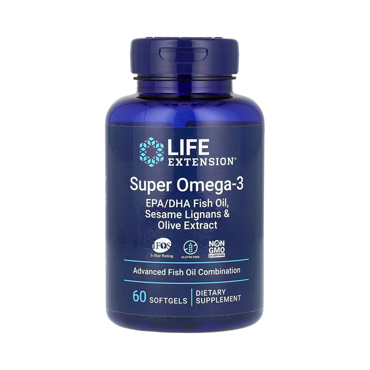Life Extension - Super Omega-3 EPA/DHA Fish Oil, Sesame Lignans & Olive Extract 60 Softgels
