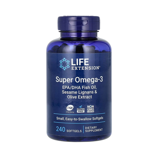 Life Extension - Super Omega-3 EPA/DHA Fish Oil, Sesame Lignans & Olive Extract, 240 Softgels