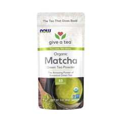 NOW Foods, Real Tea, Organic Matcha Green Tea Powder, 3 Oz