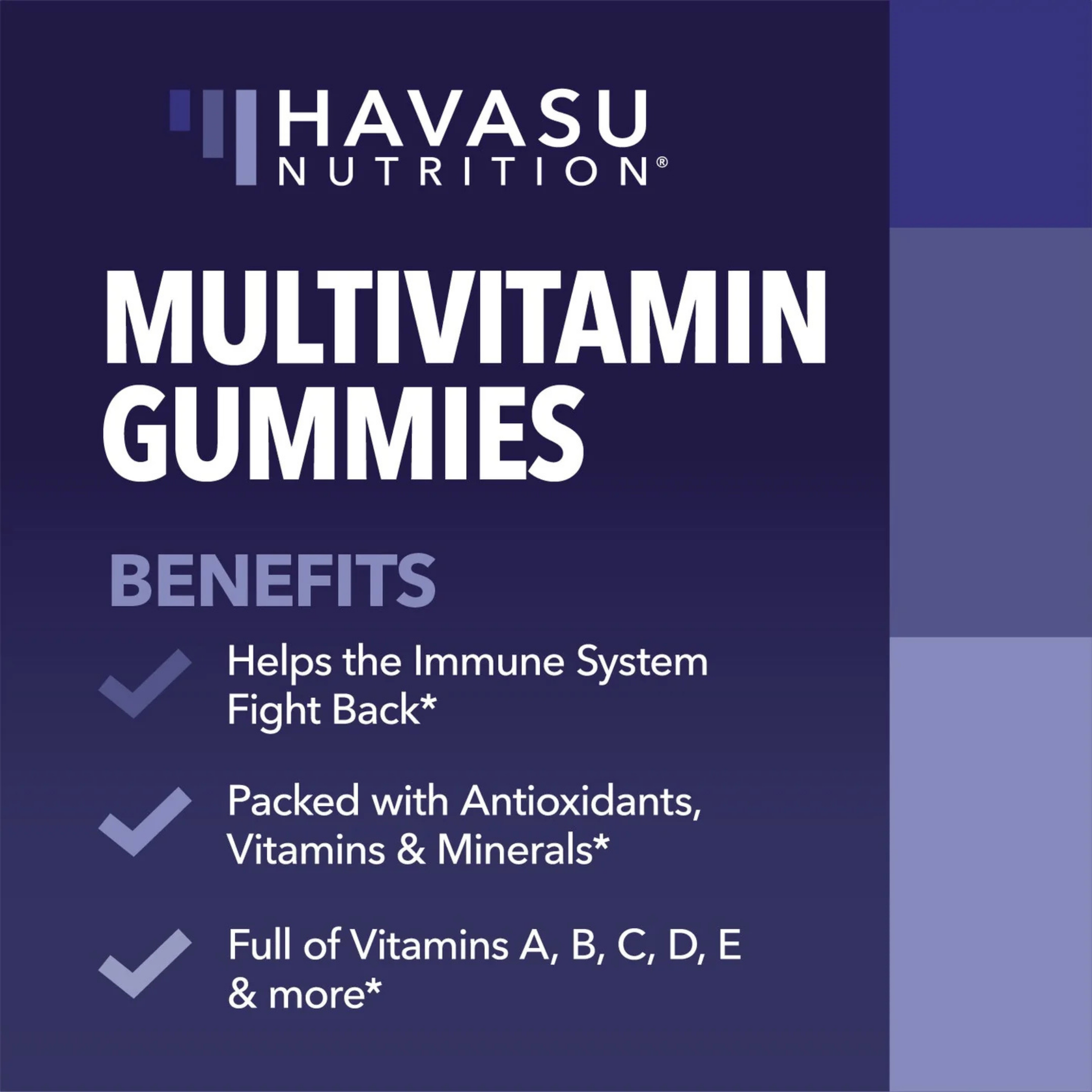 Havasu Nutrition, Multivitamin Gummies for Adults, Fruit Flavor, 60 Gummies