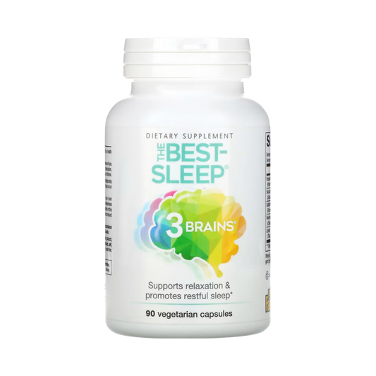 Natural Factors, 3 Brains, The Best-Sleep, 90 Vegetarian Capsules
