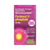 Natural Factors, BioCoenzymated, B6, Pyridoxal 5', Phosphate, 50 Mg, 30 Vegetarian Capsules