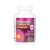 Natural Factors, BioCoenzymated, B6, Pyridoxal 5', Phosphate, 50 Mg, 30 Vegetarian Capsules