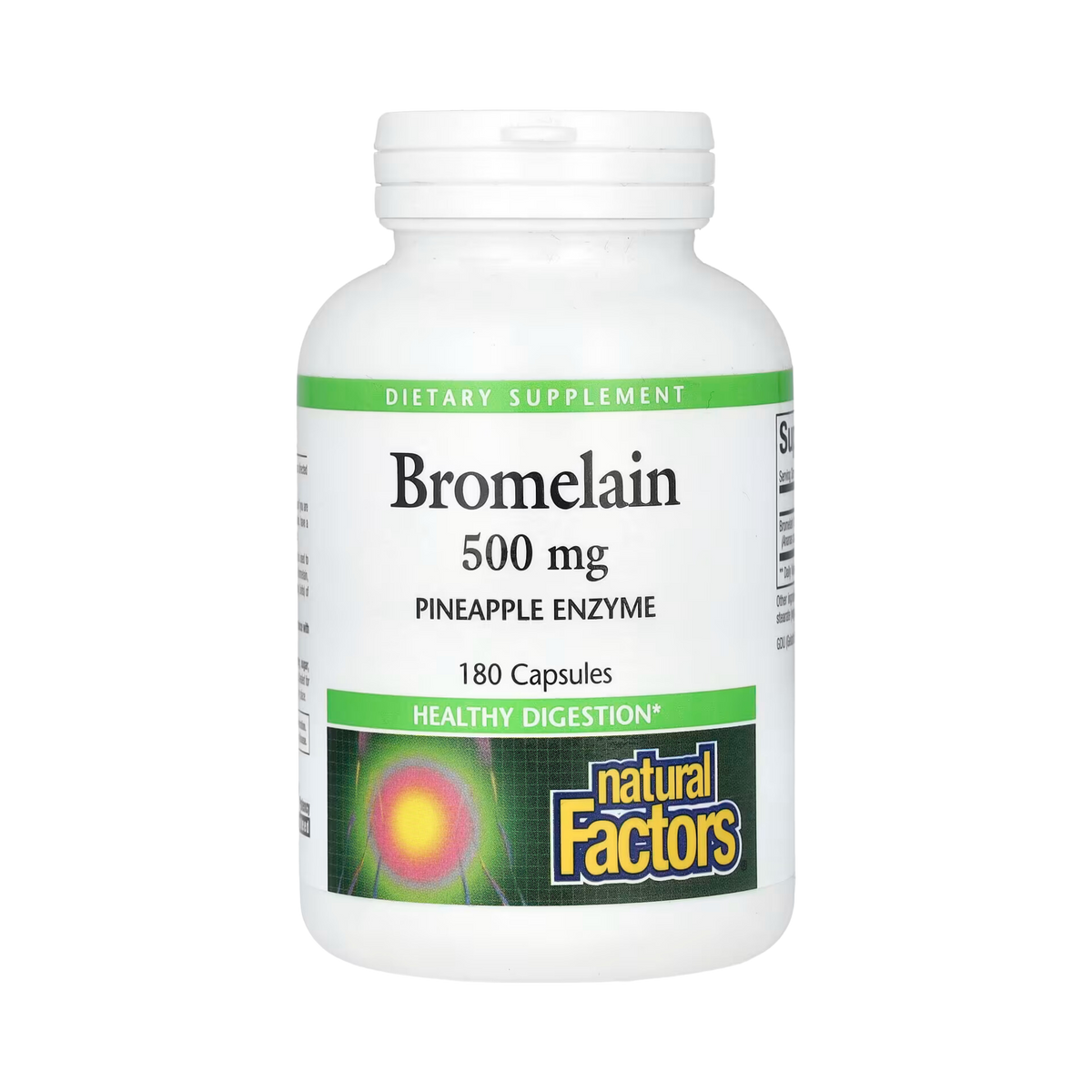 Natural Factors, Bromelain, 500 Mg, 180 Capsules