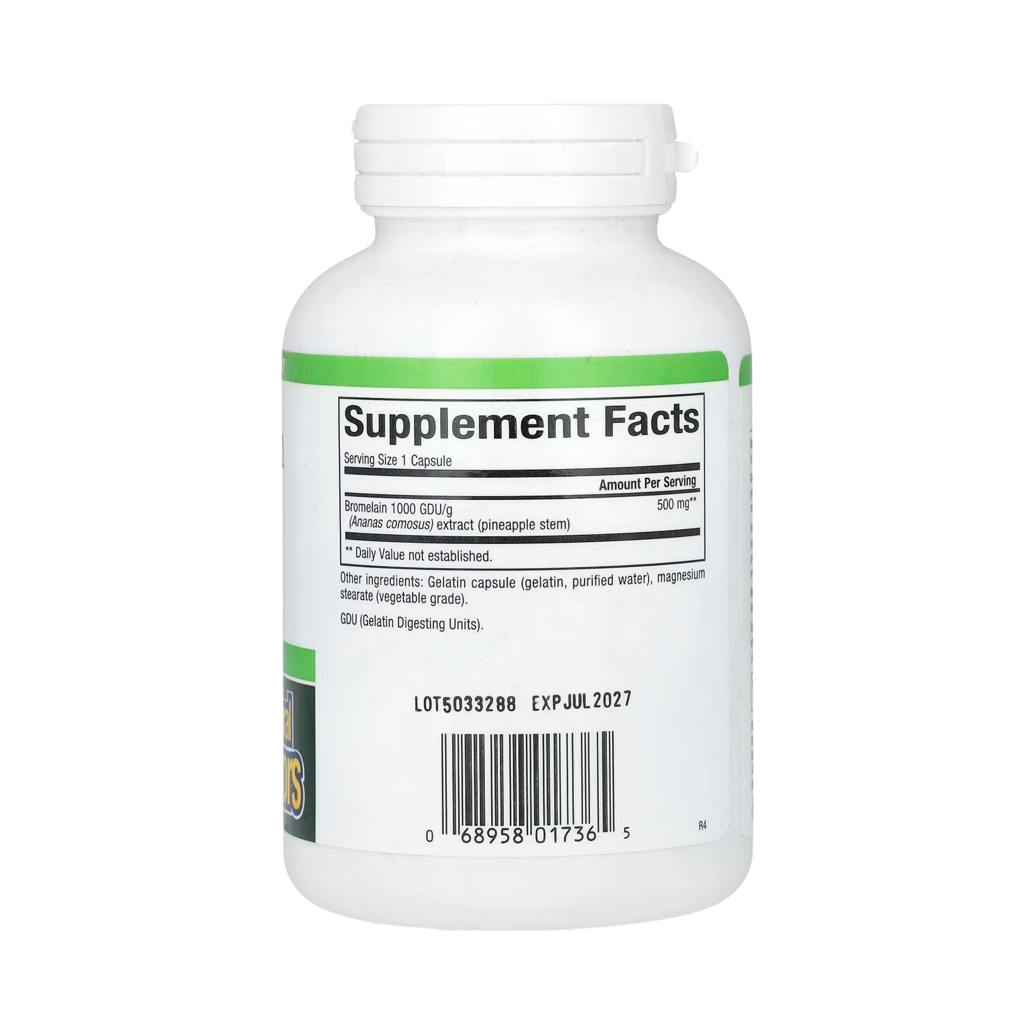 Natural Factors, Bromelain, 500 Mg, 180 Capsules