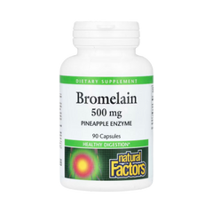 Natural Factors, Bromelain, 500 Mg, 90 Capsules