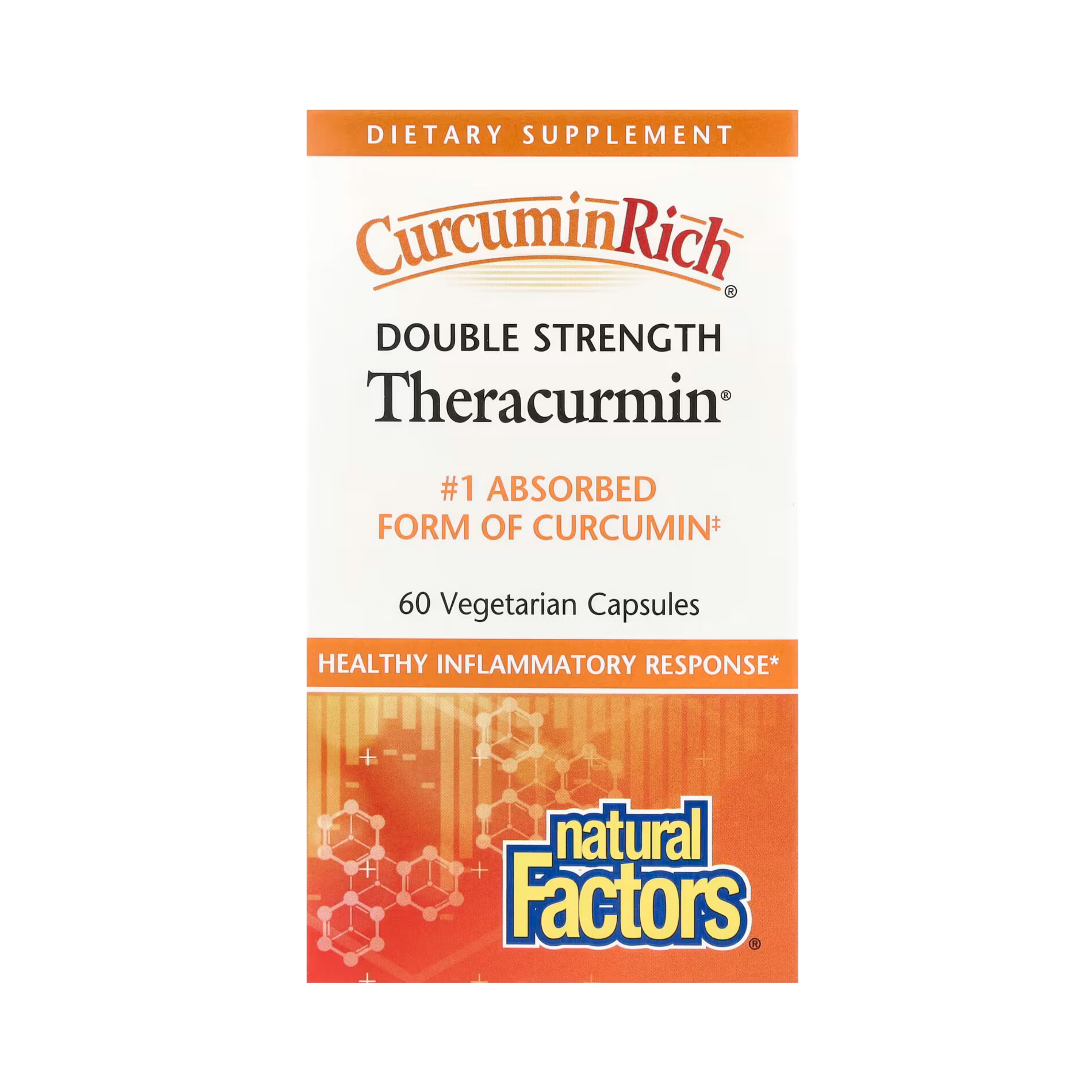 Natural Factors, CurcuminRich, Double Strength Theracurmin, 60 Vegetarian Capsules