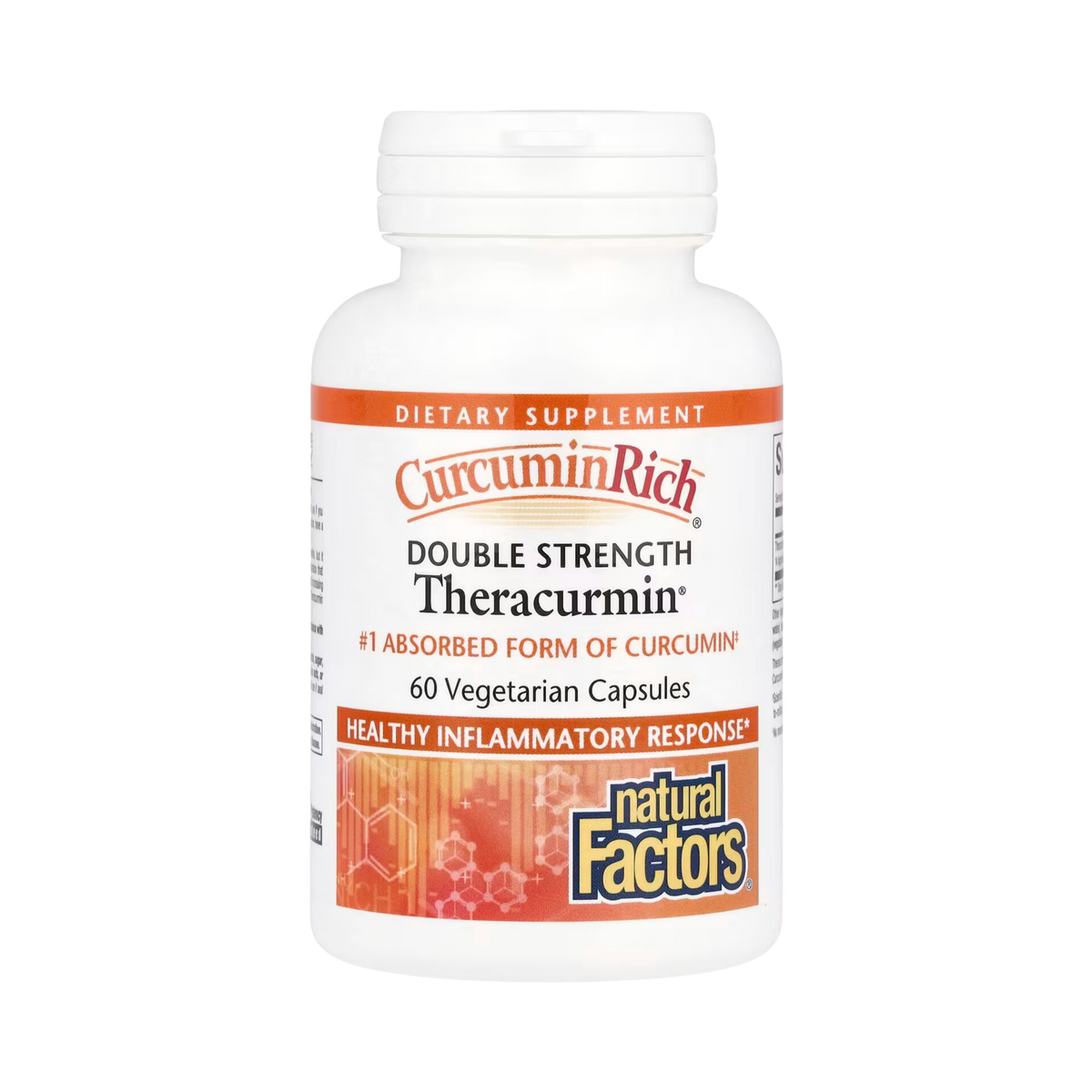 Natural Factors, CurcuminRich, Double Strength Theracurmin, 60 Vegetarian Capsules