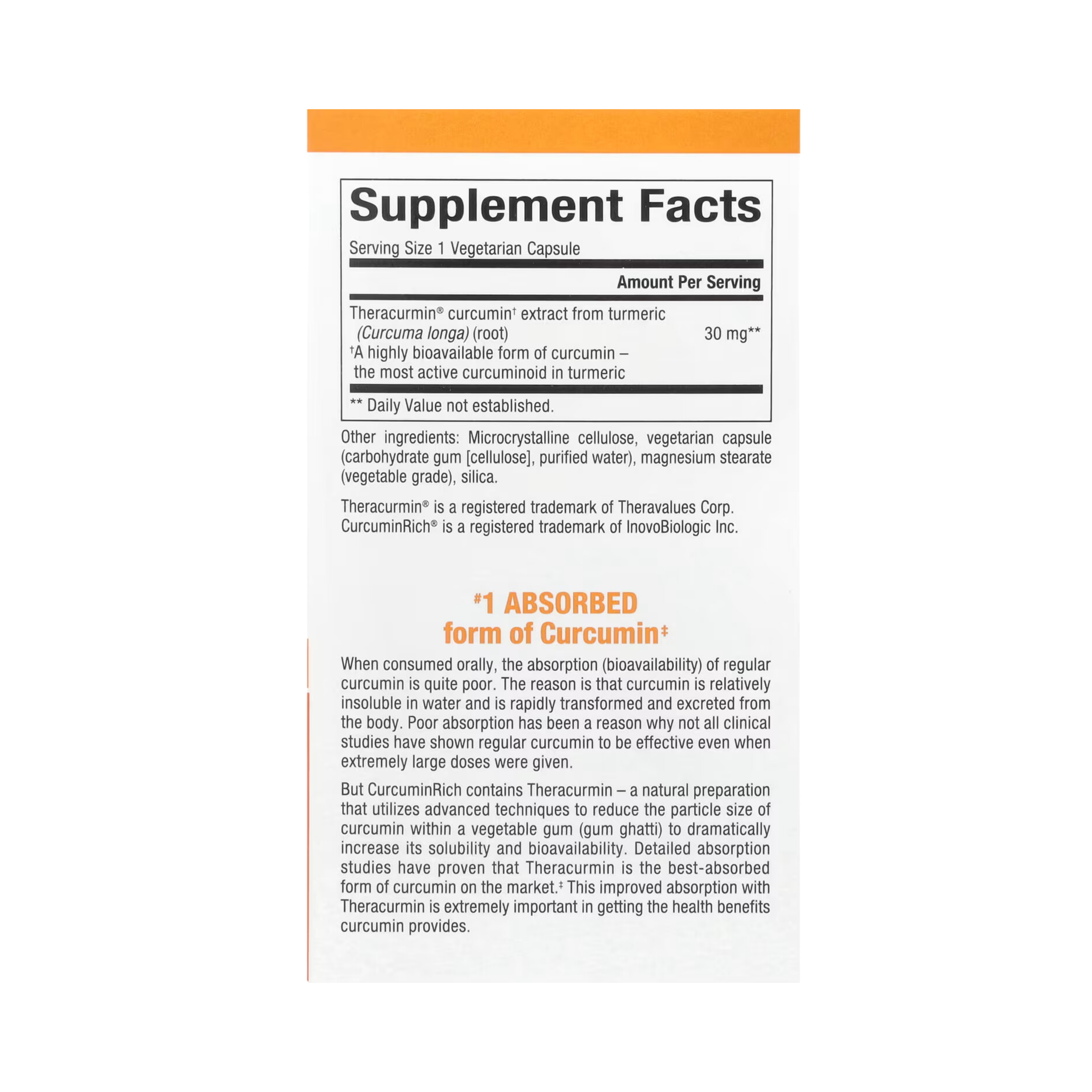 Natural Factors, Curcuminrich, Theracurmin, 60 Vegetarian Capsules