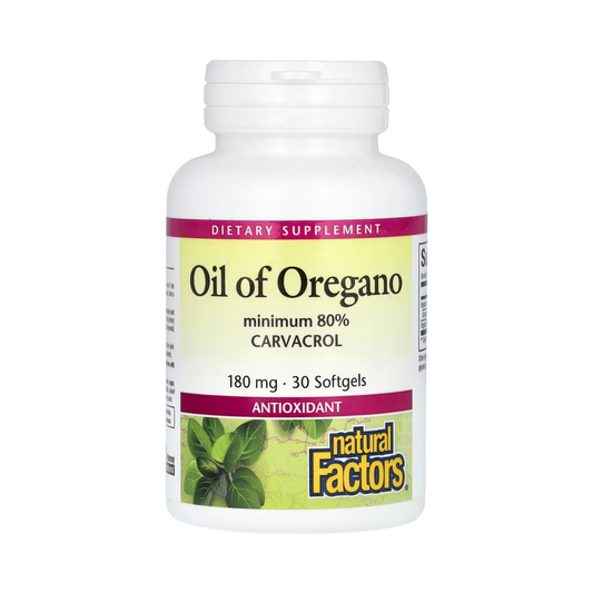 Natural Factors, Oil Of Oregano, 180 Mg, 30 Softgels