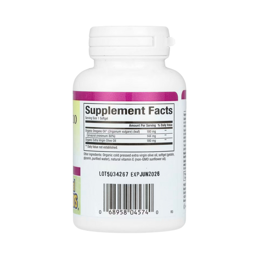 Natural Factors, Oil Of Oregano, 180 Mg, 60 Softgels