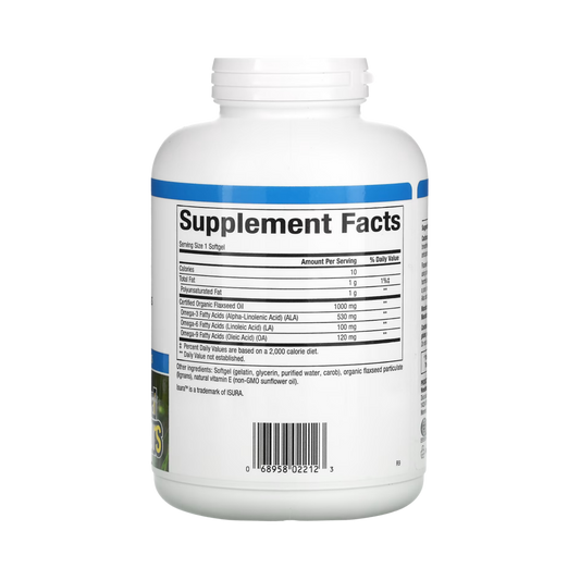 Natural Factors, OmegaFactors, Flaxseed Oil, 1000 Mg, 360 Softgels