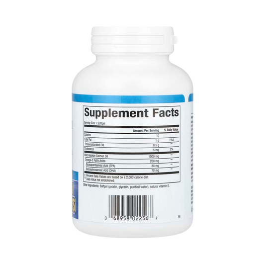Natural Factors, OmegaFactors, Wild Alaskan Salmon Oil, 1,000 Mg, 90 Softgels
