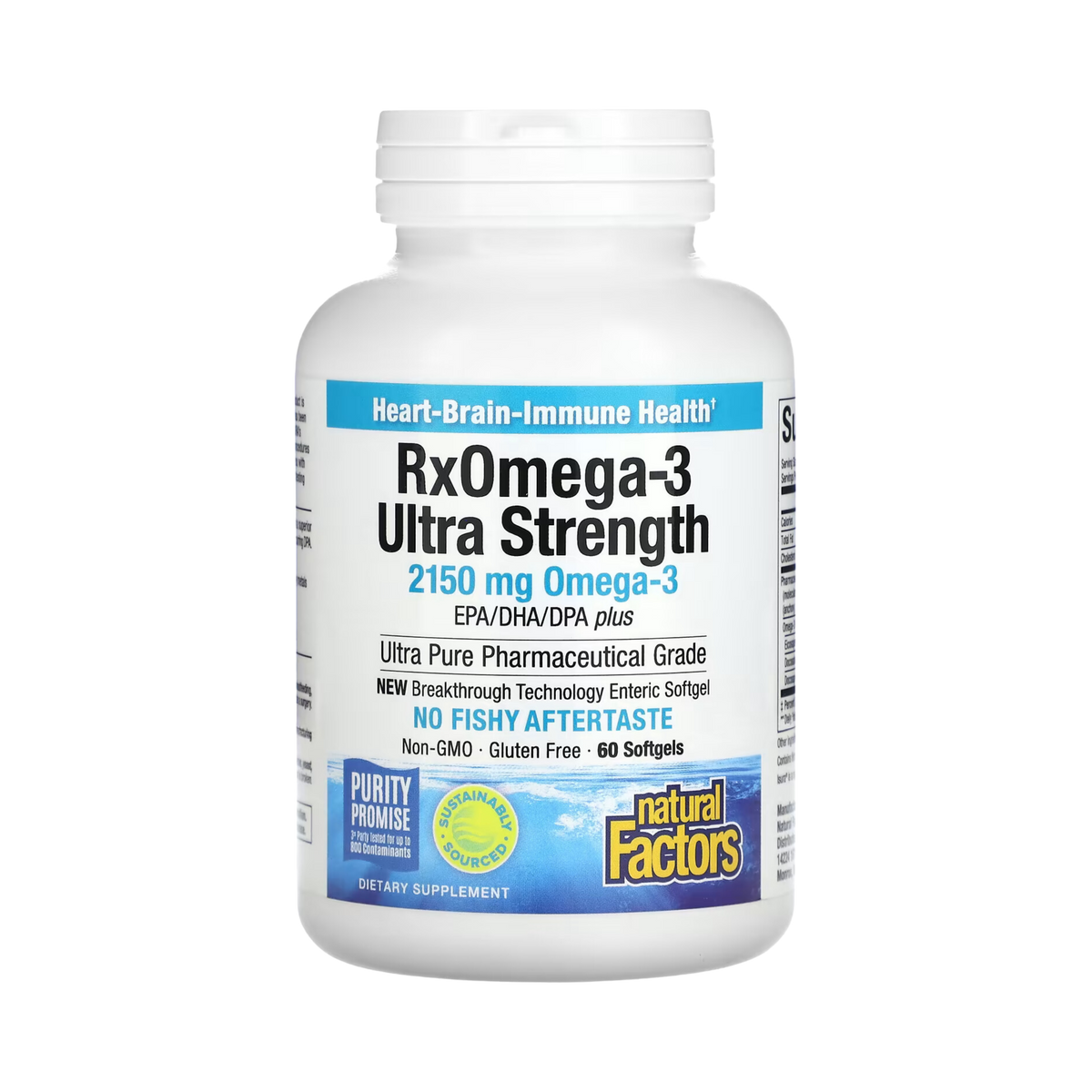 Natural Factors, RxOmega-3 Ultra Strength, 2,150 Mg, 60 Softgels