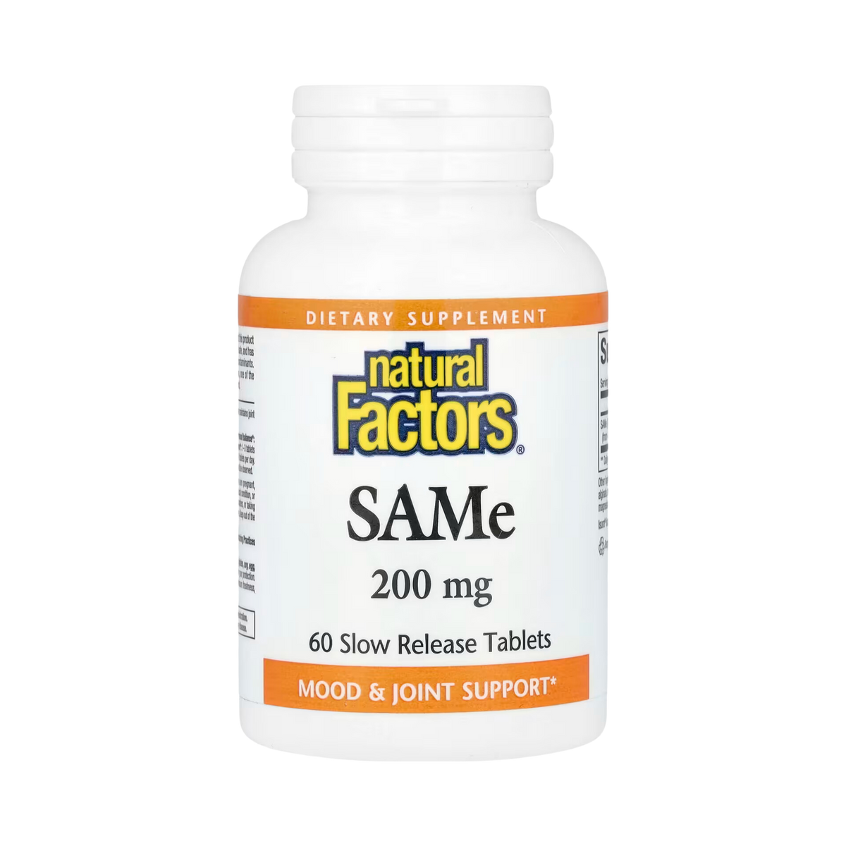 Natural Factors, SAMe, 200 Mg, 60 Slow Release Tablets