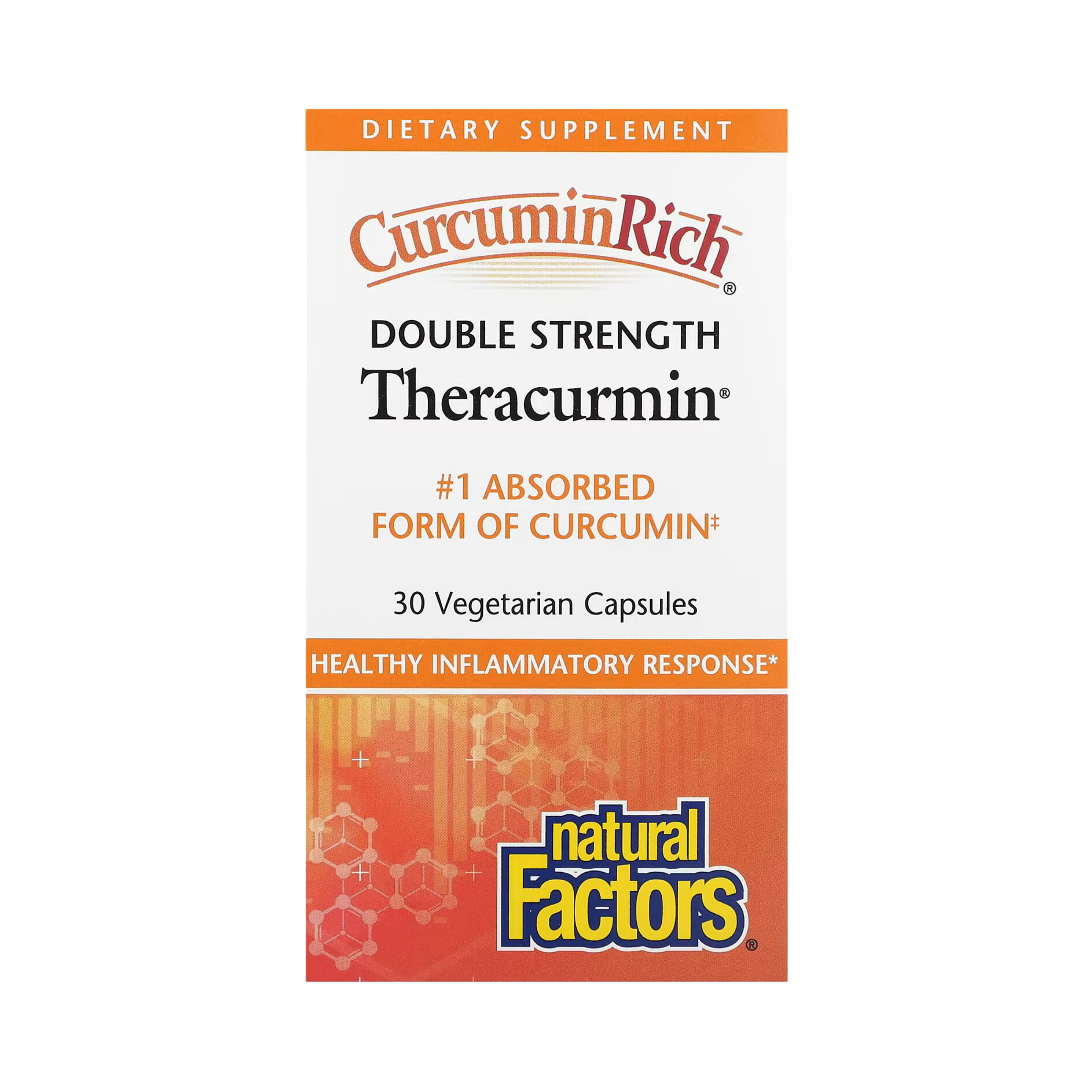 Natural Factors, Theracurmin, Double Strength, 30 Vegetarian Capsules