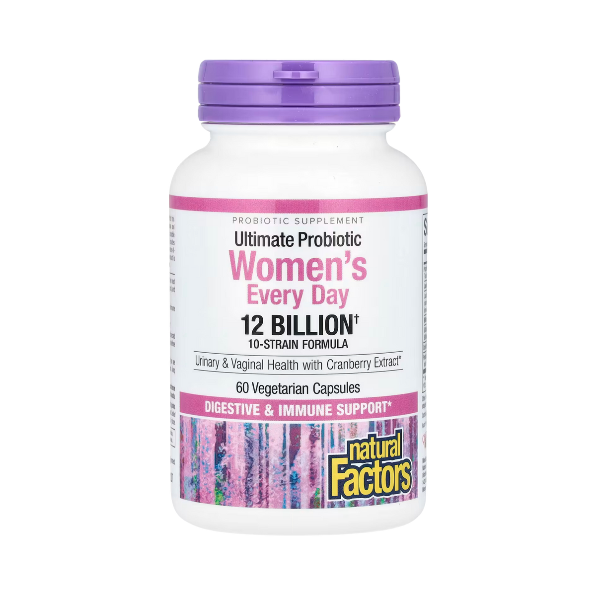 Natural Factors, Ultimate Probiotic Women's Every Day, 12 Billion, 60 Vegetarian Capsules