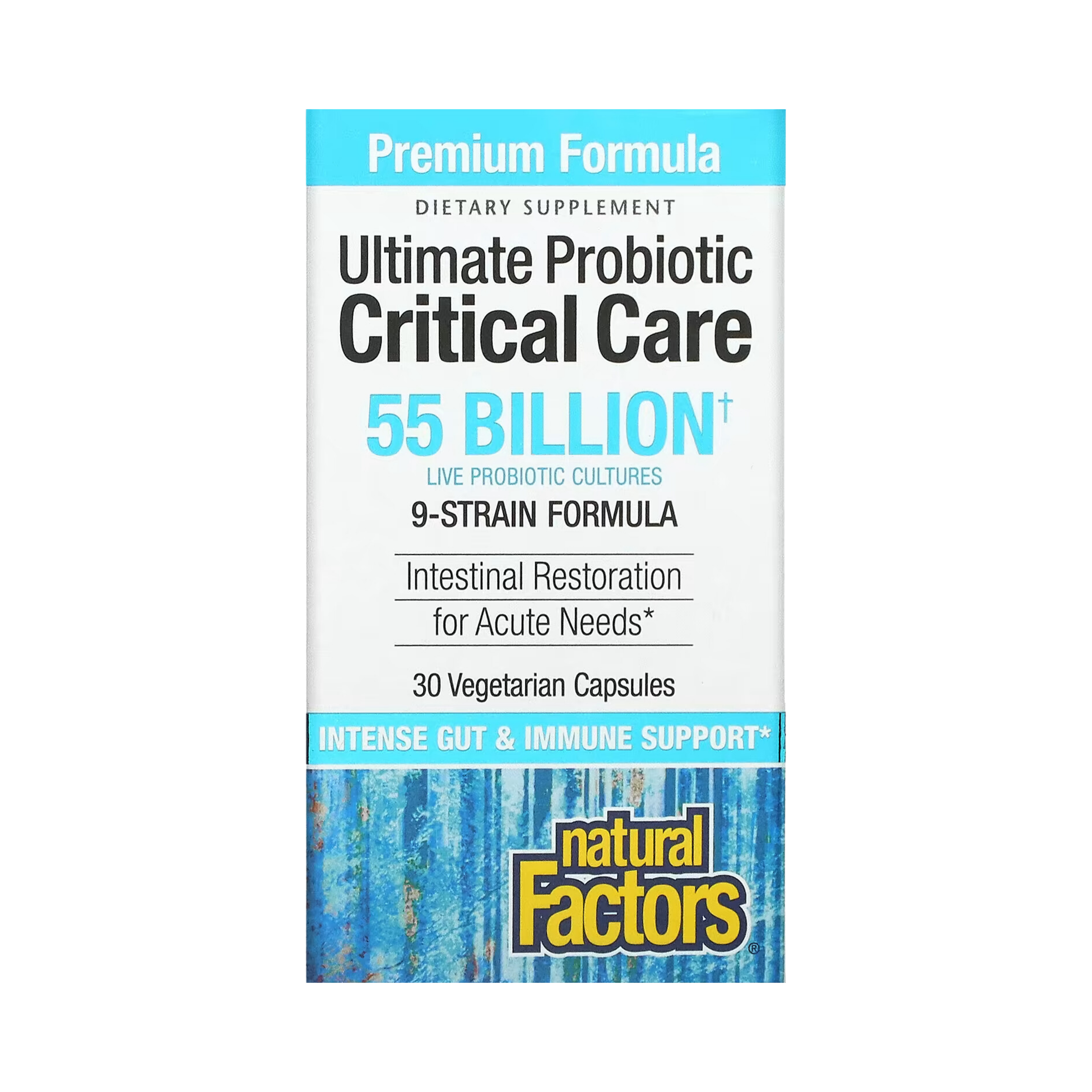 Natural Factors, Ultimate Probiotic, Critical Care, 55 Billion, 30 Vegetarian Capsules