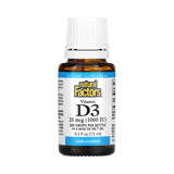 Natural Factors, Vitamin D3 Drops, Unflavored, 25 mcg (1,000 IU), 0.5 fl oz (15 ml)