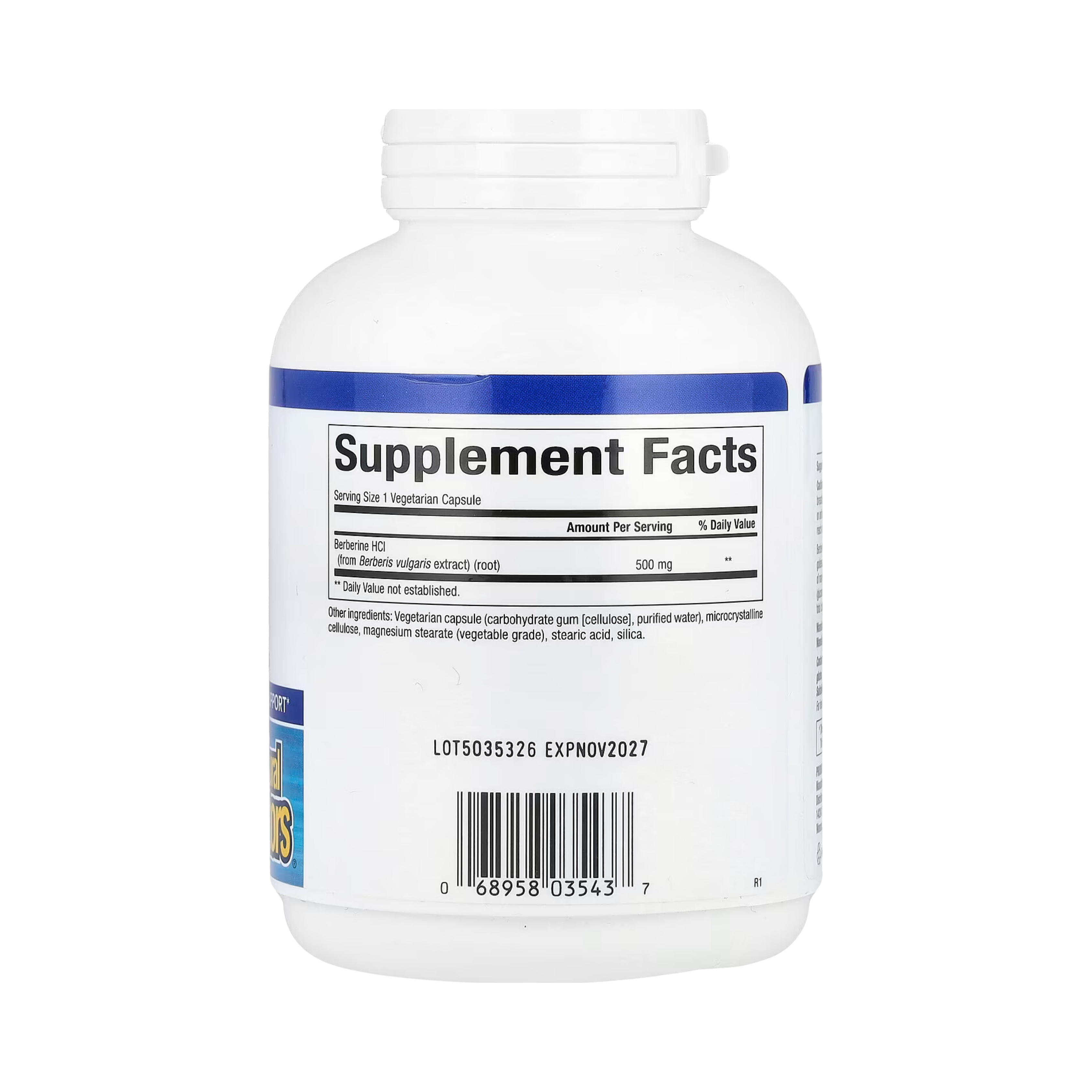 Natural Factors, WellBetX, Berberine, 500 Mg, 120 Vegetarian Capsules