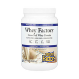 Natural Factors, Whey Factors, Grass Fed Whey Protein, Natural French Vanilla, 12 Oz