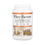 Natural Factors, Whey Factors, Grass Fed Whey Protein, Unflavored, 2 Lb