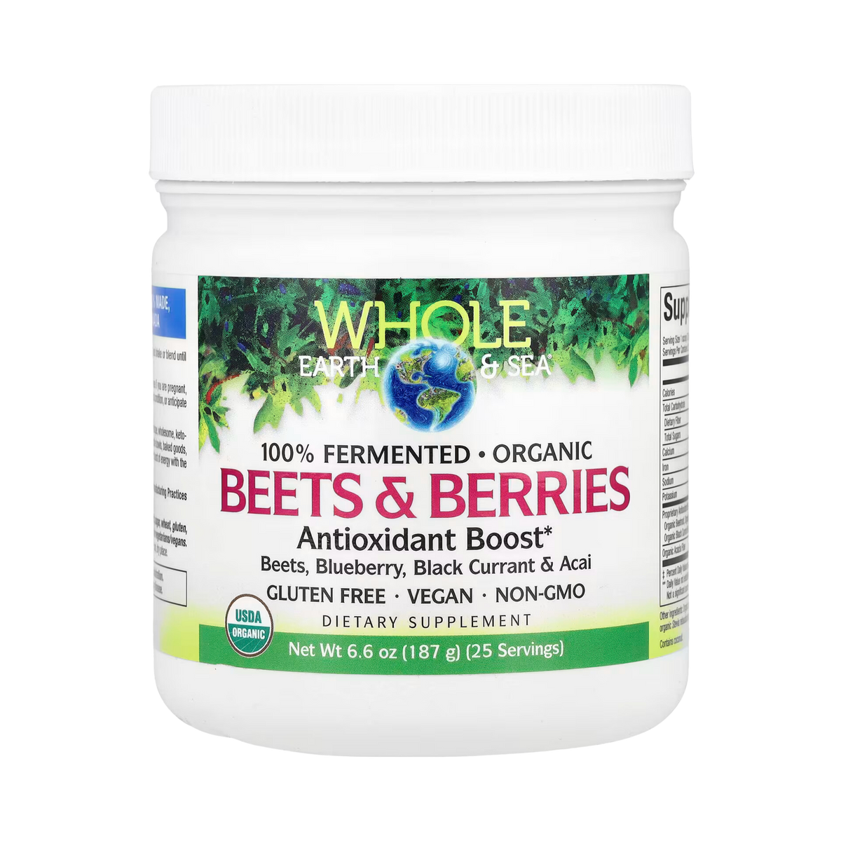 Natural Factors, Whole Earth & Sea, Beets & Berries, 6.6 Oz