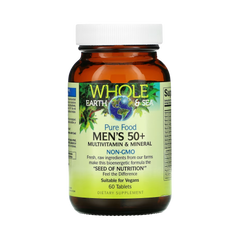 Natural Factors, Whole Earth & Sea, Men's 50+ Multivitamin & Mineral, 60 Tablets