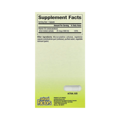 Natural Factors, Whole Earth & Sea, Vegan Bioenhanced Vitamin D3, 25 mcg (1,000 IU), 90 Vegetarian Capsules