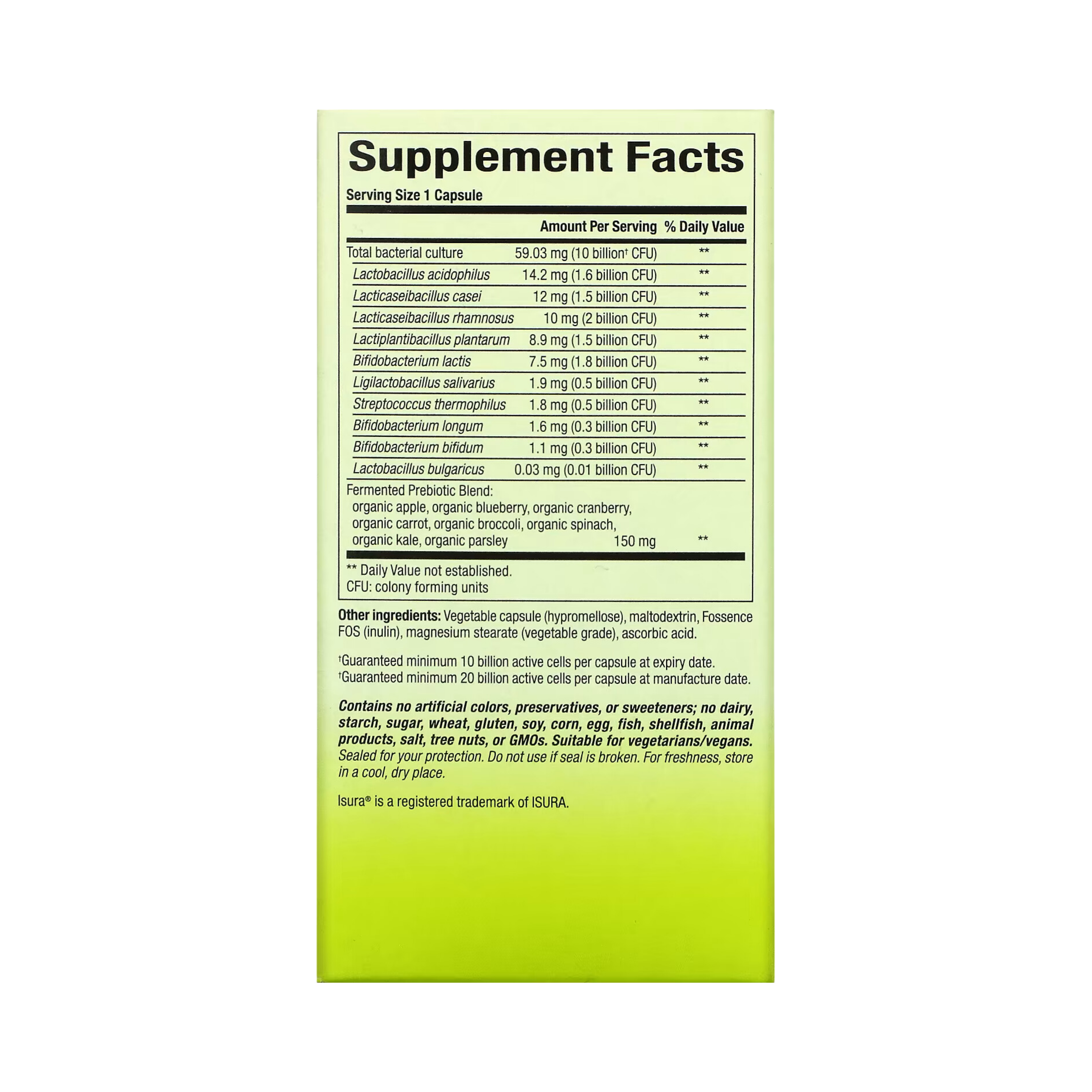 Natural Factors, Whole Earth & Sea, Whole Food Synbiotic Pre+Probiotic, 10 Billion, 60 Vegetarian Capsules
