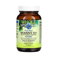 Natural Factors, Whole Earth & Sea, Women's 50+ Multivitamin & Mineral, 60 Tablets