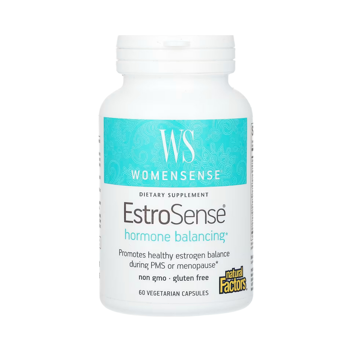 Natural Factors, WomenSense, EstroSense, Hormone Balancing, 60 Vegetarian Capsules