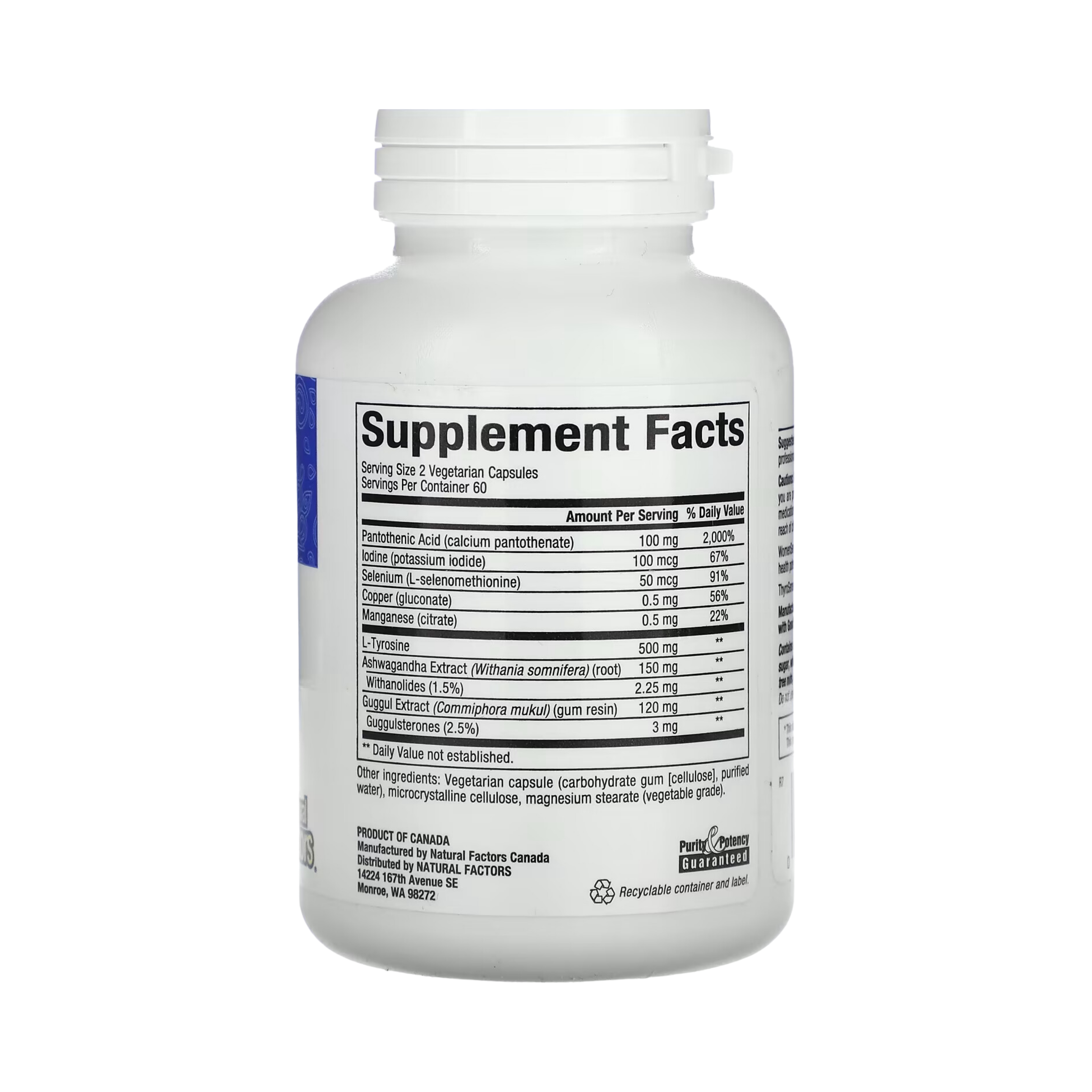 Natural Factors, WomenSense, ThyroSense, Thyroid Formula, 120 Vegetarian Capsules